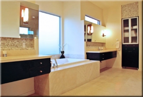 Contemporary Master Bath View